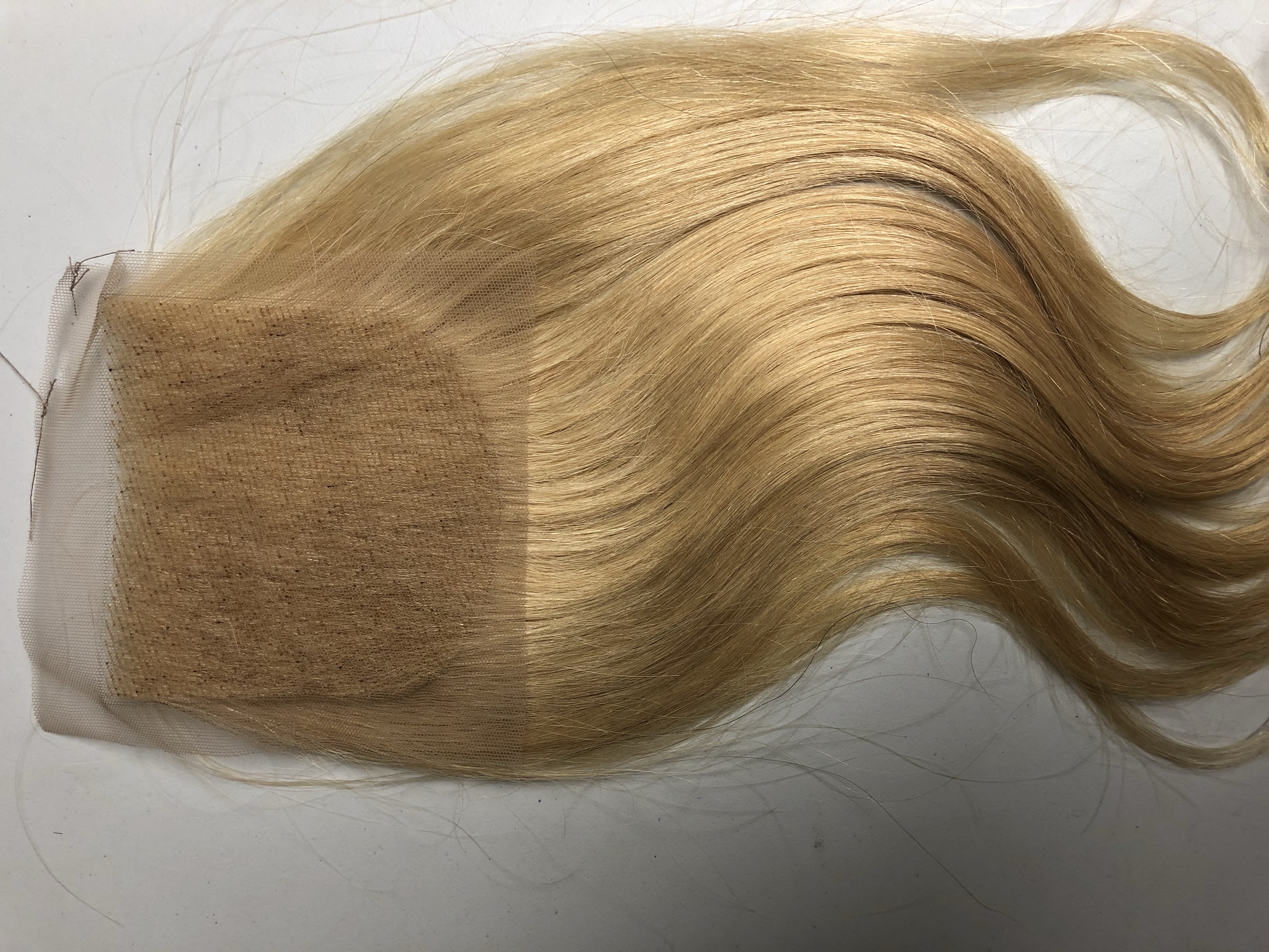 Synthetic Blonde Closure - wide 10