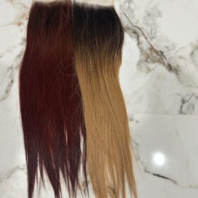 Ombre HD Closures - Standard Double Drawn - Multiple Color Options (See Photos)